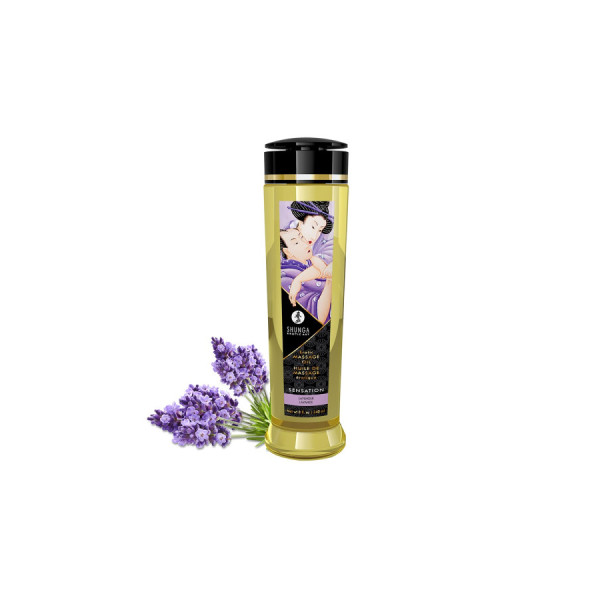 Huile de massage Sensation lavande aphrodisiaque 240ml 